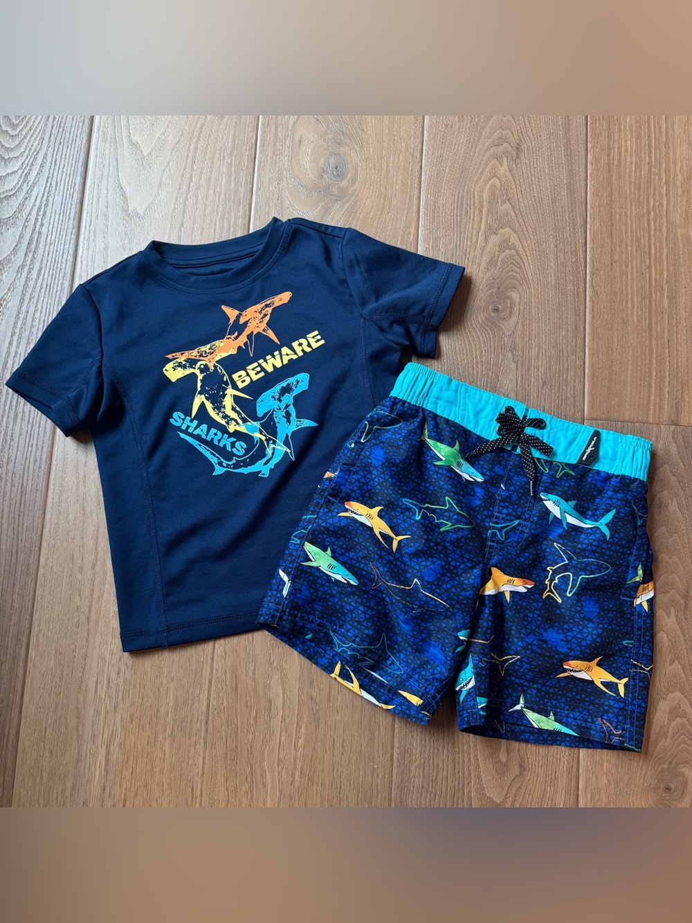 Boys Swim Suit - Rashguard & Swim Trunks